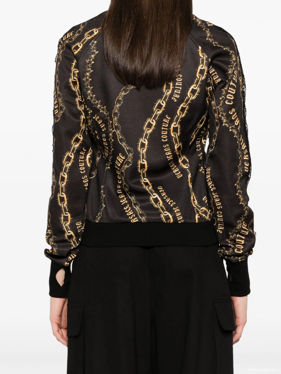 Affordable Versace Jeans Women jacket Couture logo-chain 0801